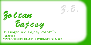 zoltan bajcsy business card
